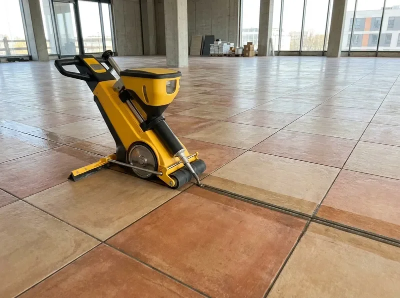 גימור נקי ואחיד של הרובה בין המרצפות